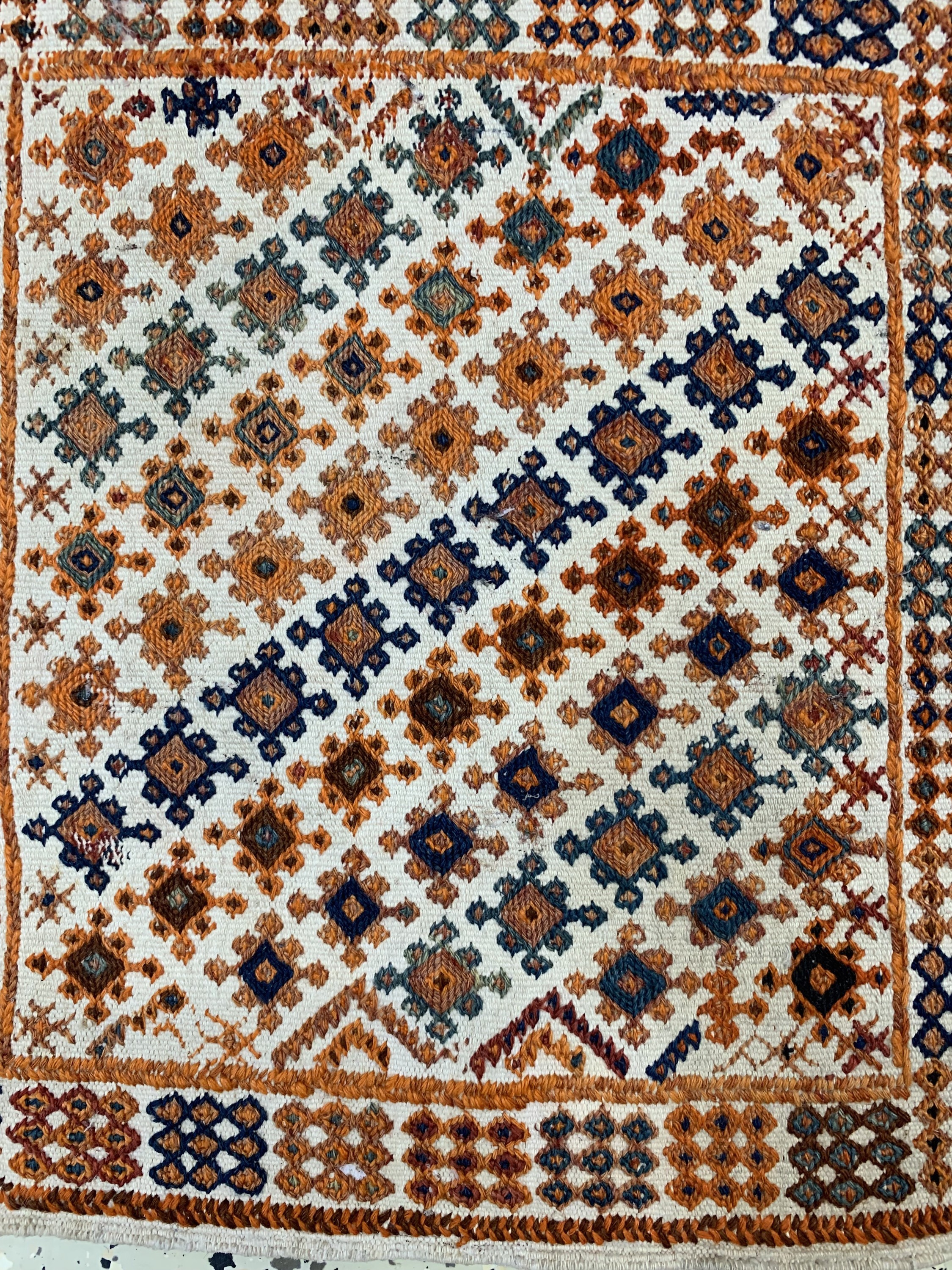 Detail c: Konvolut Doppeltasche und 2 Taschenfronten, Persien, um 1930, Wolle, ca. 127 x 41 cm & ca. 50 x 50cm, EHZ: 2