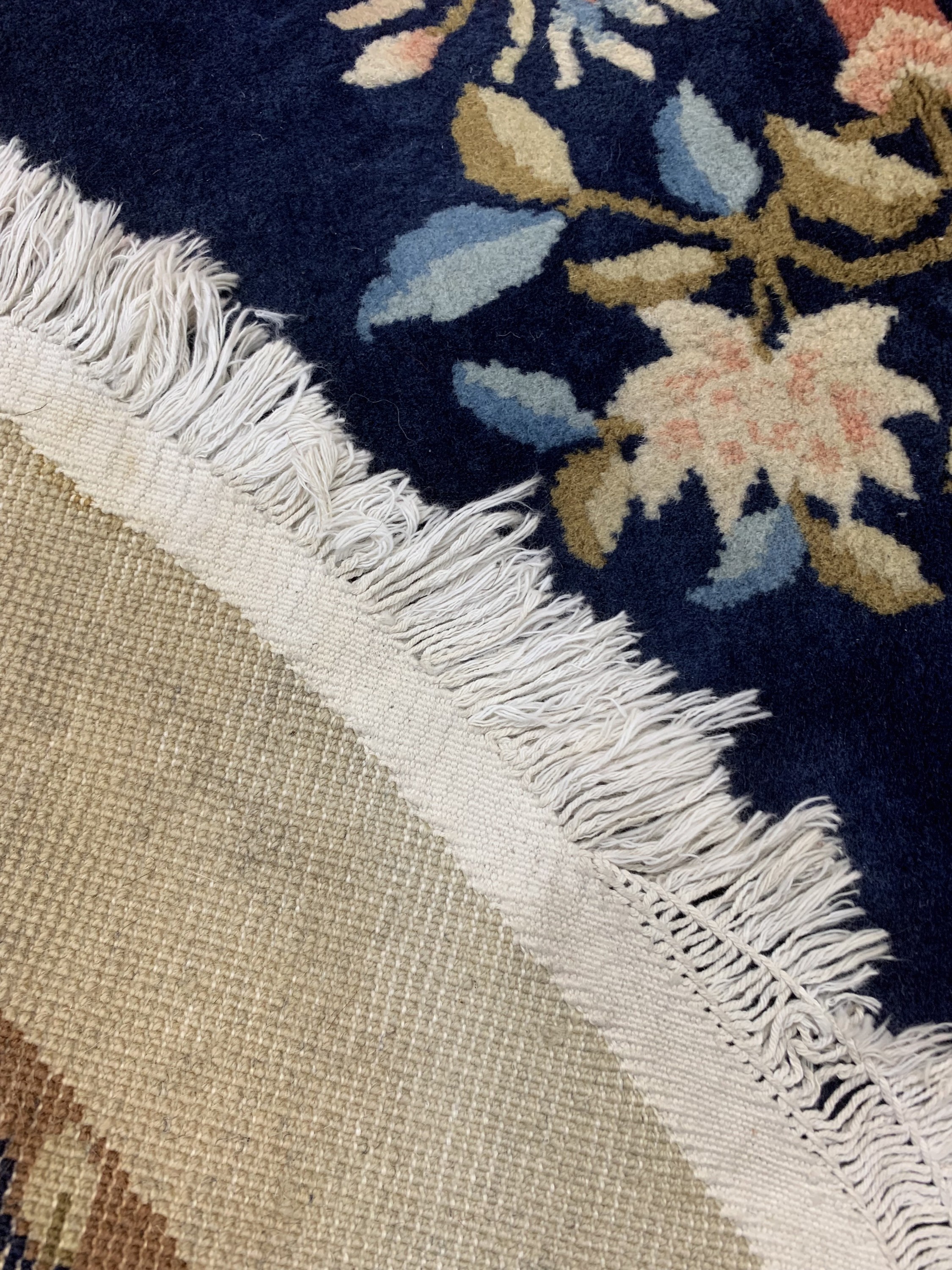 Detail d: China antique finished, ca. 50 Jahre, Wolleauf Baumwolle, durchm. 120cm, EHZ: 2