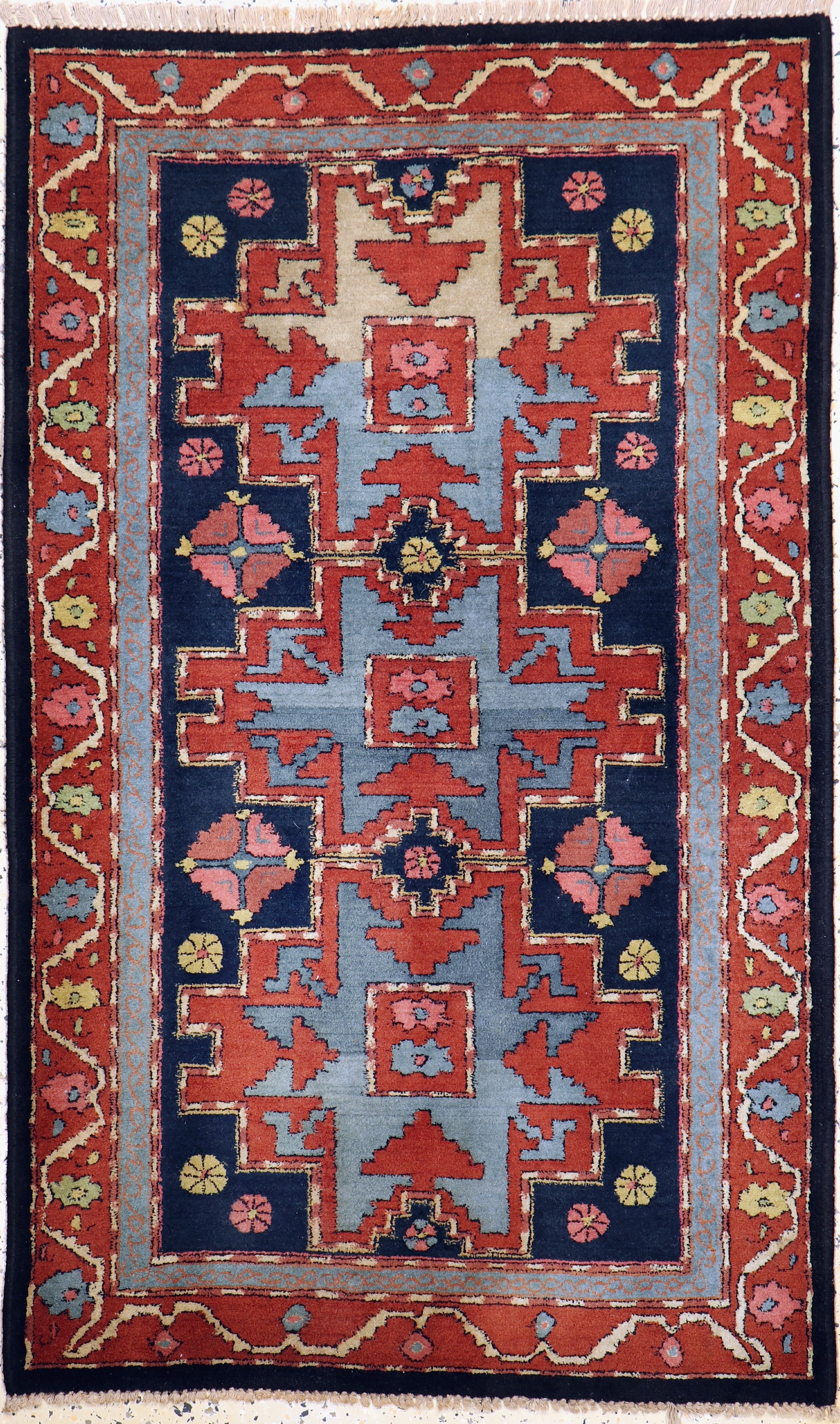 Tetex, Europa, ca. 60 Jahre, Wolle auf Baumwolle, ca. 150 x 90 cm, EHZ: 2