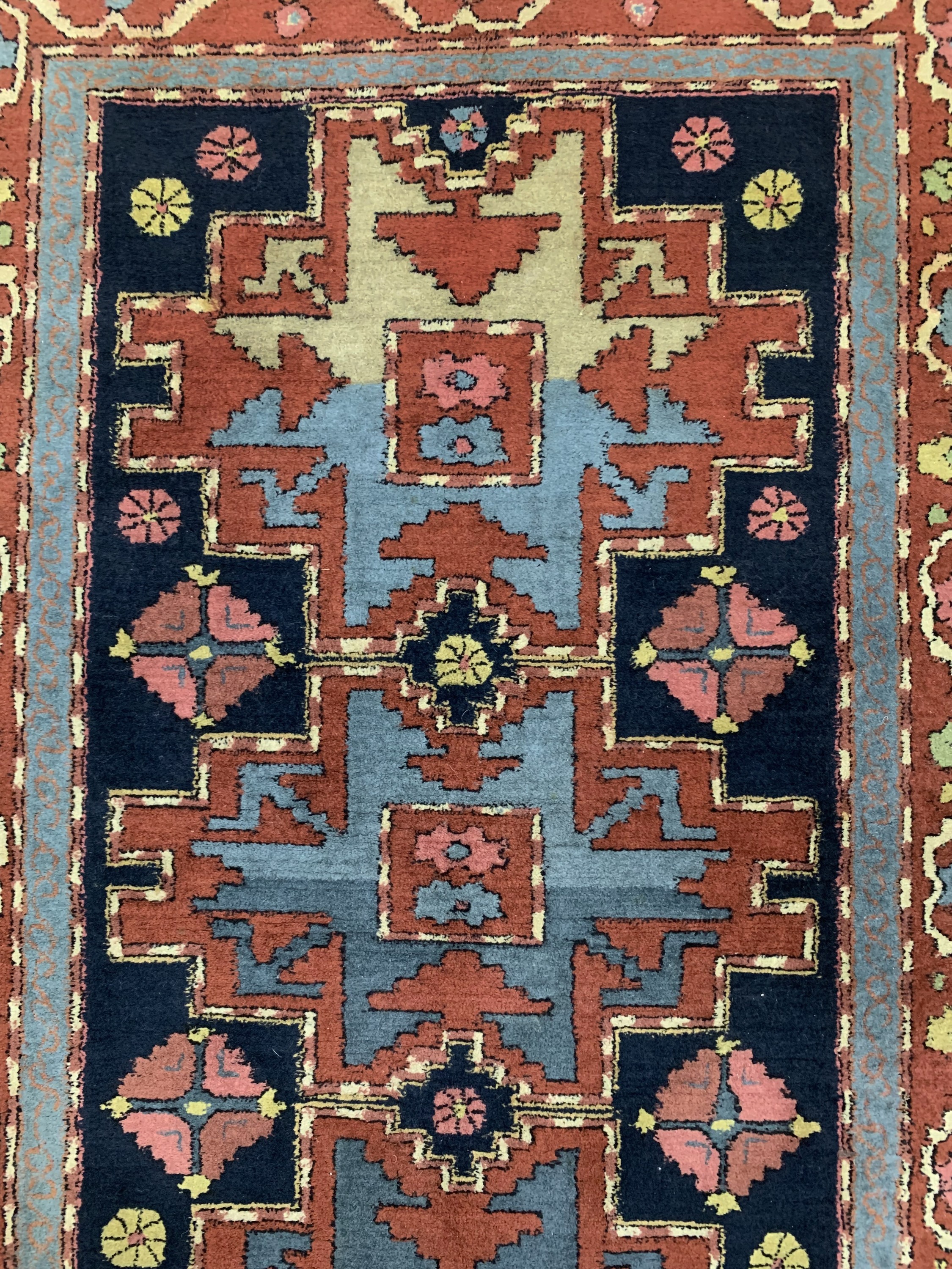 Detail a: Tetex, Europa, ca. 60 Jahre, Wolle auf Baumwolle, ca. 150 x 90 cm, EHZ: 2