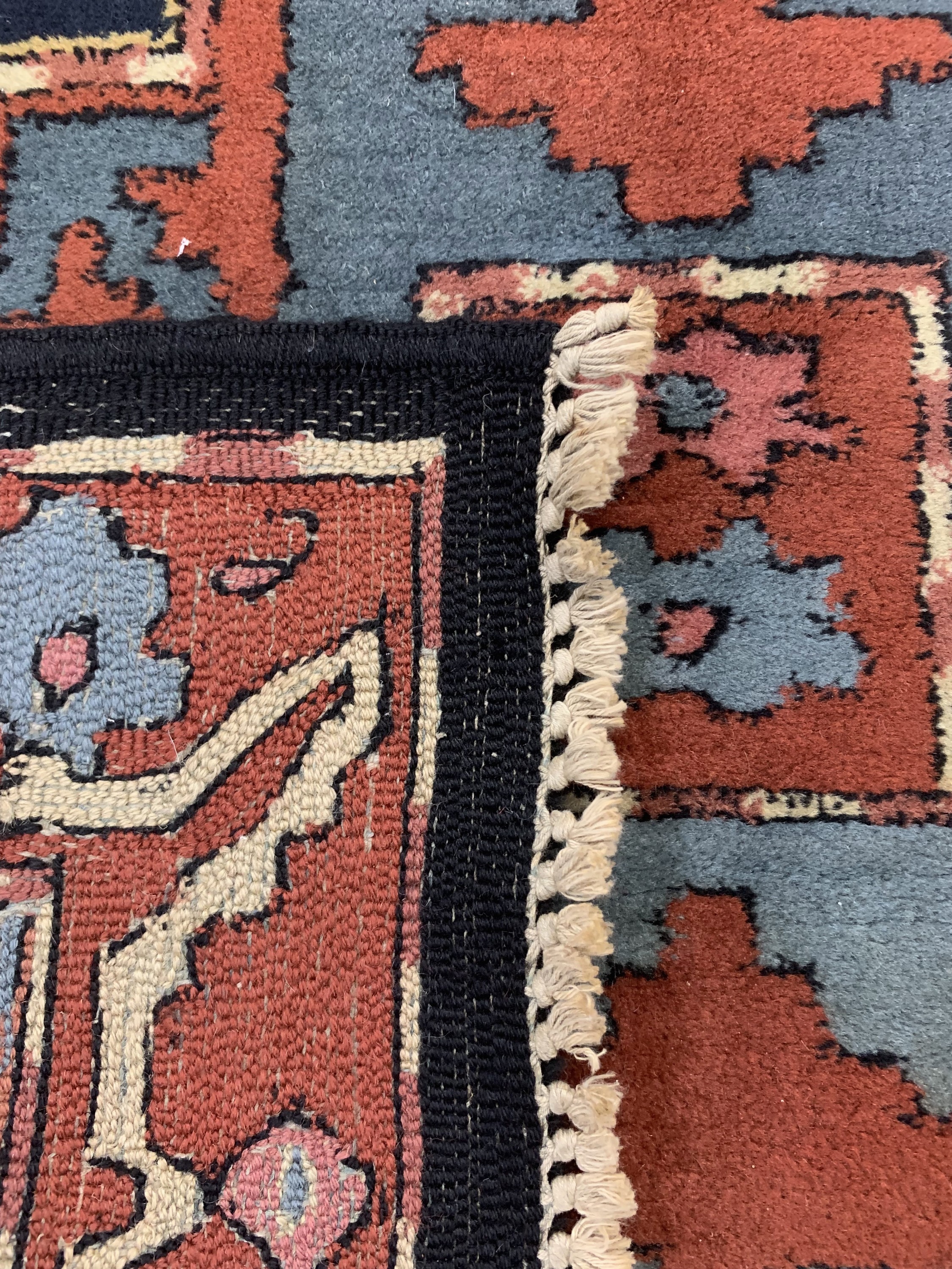 Detail c: Tetex, Europa, ca. 60 Jahre, Wolle auf Baumwolle, ca. 150 x 90 cm, EHZ: 2