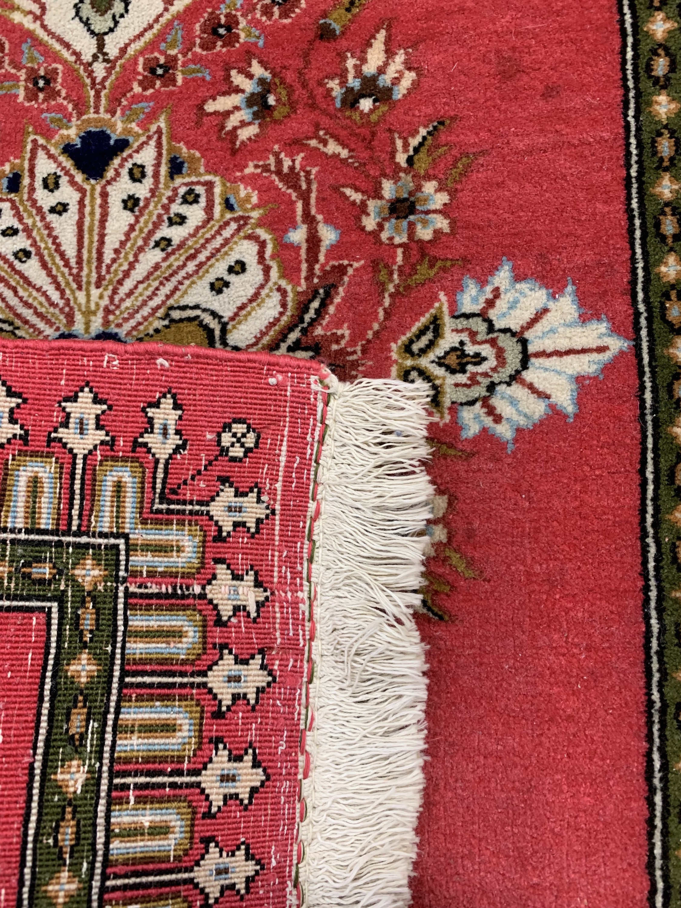 Detail c: 2lot Ghom, Persien, ca. 50 Jahre, Korkwolle, ca. 73 x 54 cm, EHZ: 2