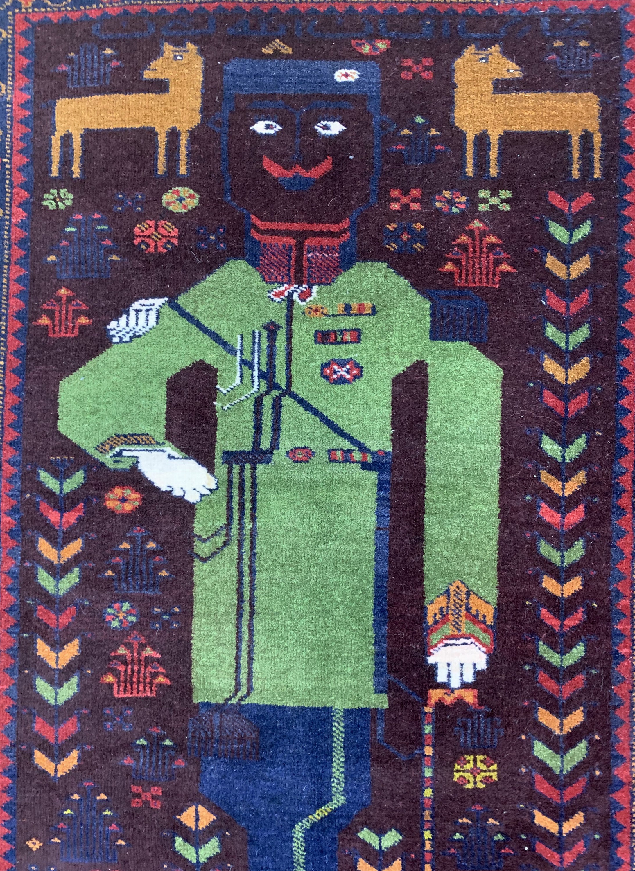 Detail a: 2 Lot Zakini, Afghanistan, um 1950, Wolle auf Wolle, ca. 188 x 118 cm & 130 x 90cm, EHZ:2