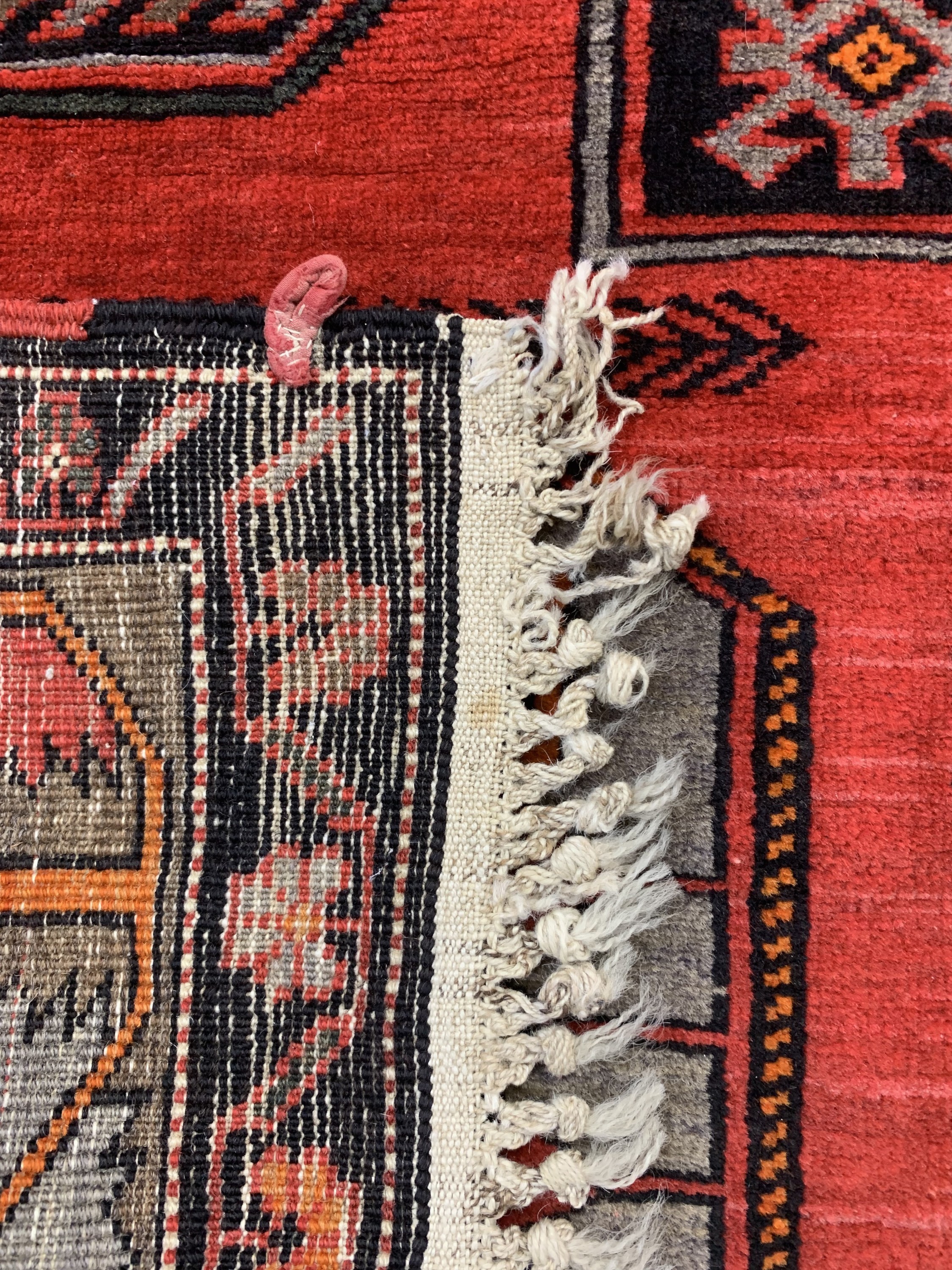 Detail d: Kazak, Kaukasus, um 1940, Wolle auf Wolle, ca. 228 x 134 cm, EHZ: 2