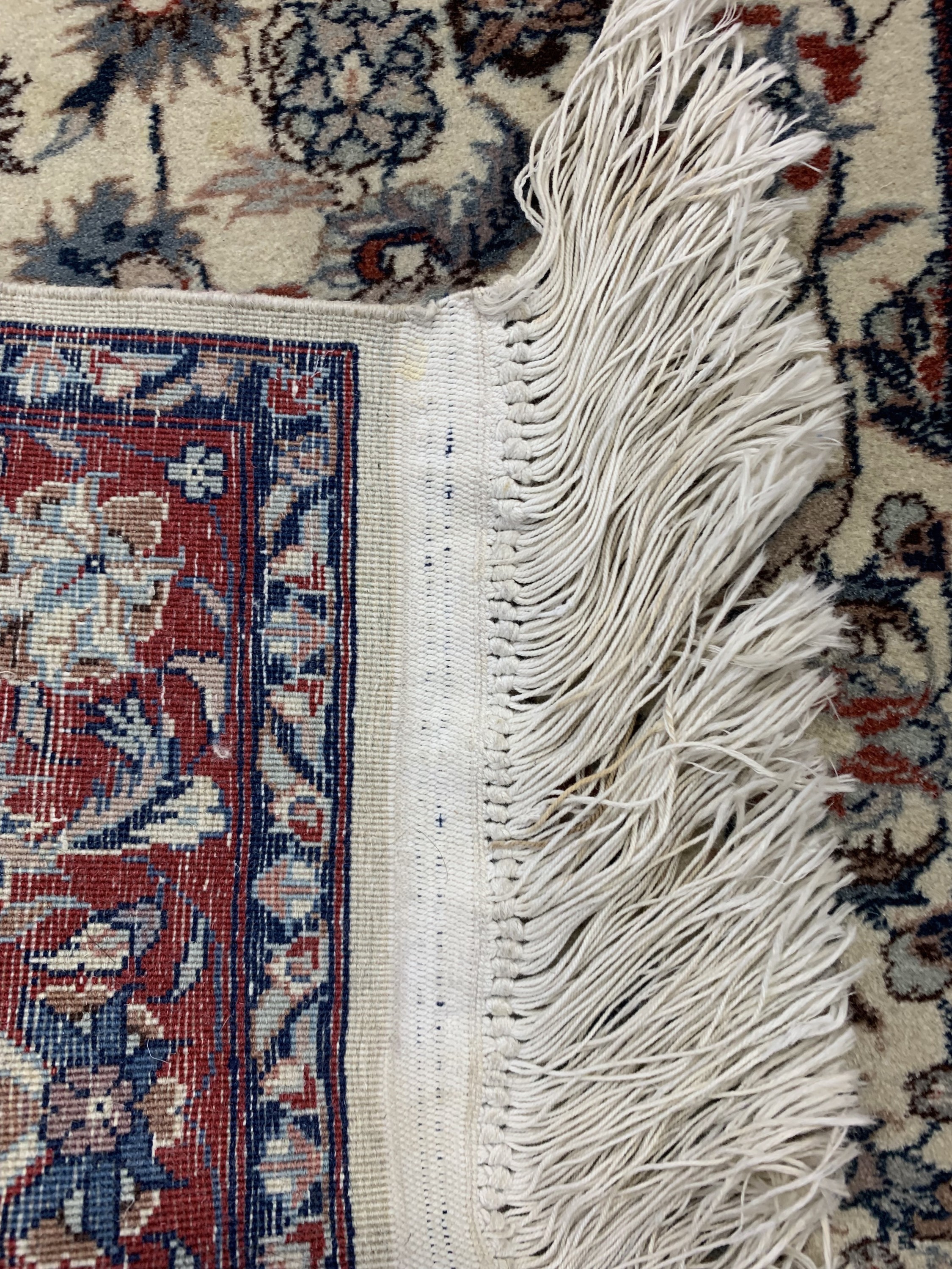 Detail b: 3 Lots Poshti, China/Indien, ca. 50 Jahre, Wolle auf Baumwolle, ca. 126 x 66 cm, EHZ: 2
