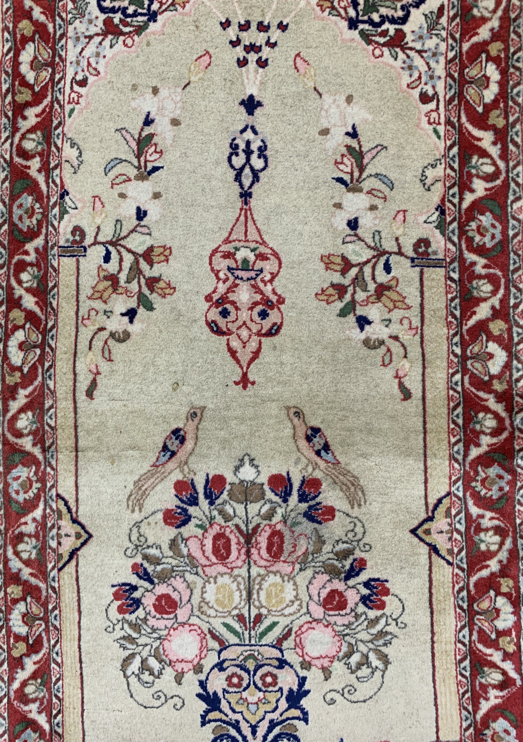 Detail c: 3 Lots Poshti, China/Indien, ca. 50 Jahre, Wolle auf Baumwolle, ca. 126 x 66 cm, EHZ: 2