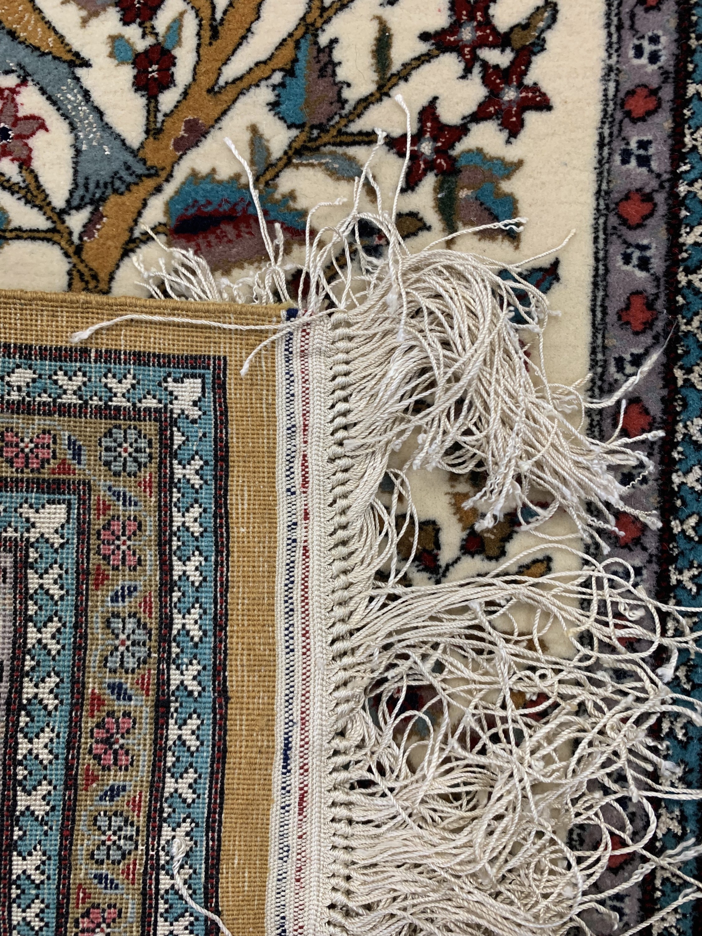 Detail f: 3 Lots Poshti, China/Indien, ca. 50 Jahre, Wolle auf Baumwolle, ca. 126 x 66 cm, EHZ: 2