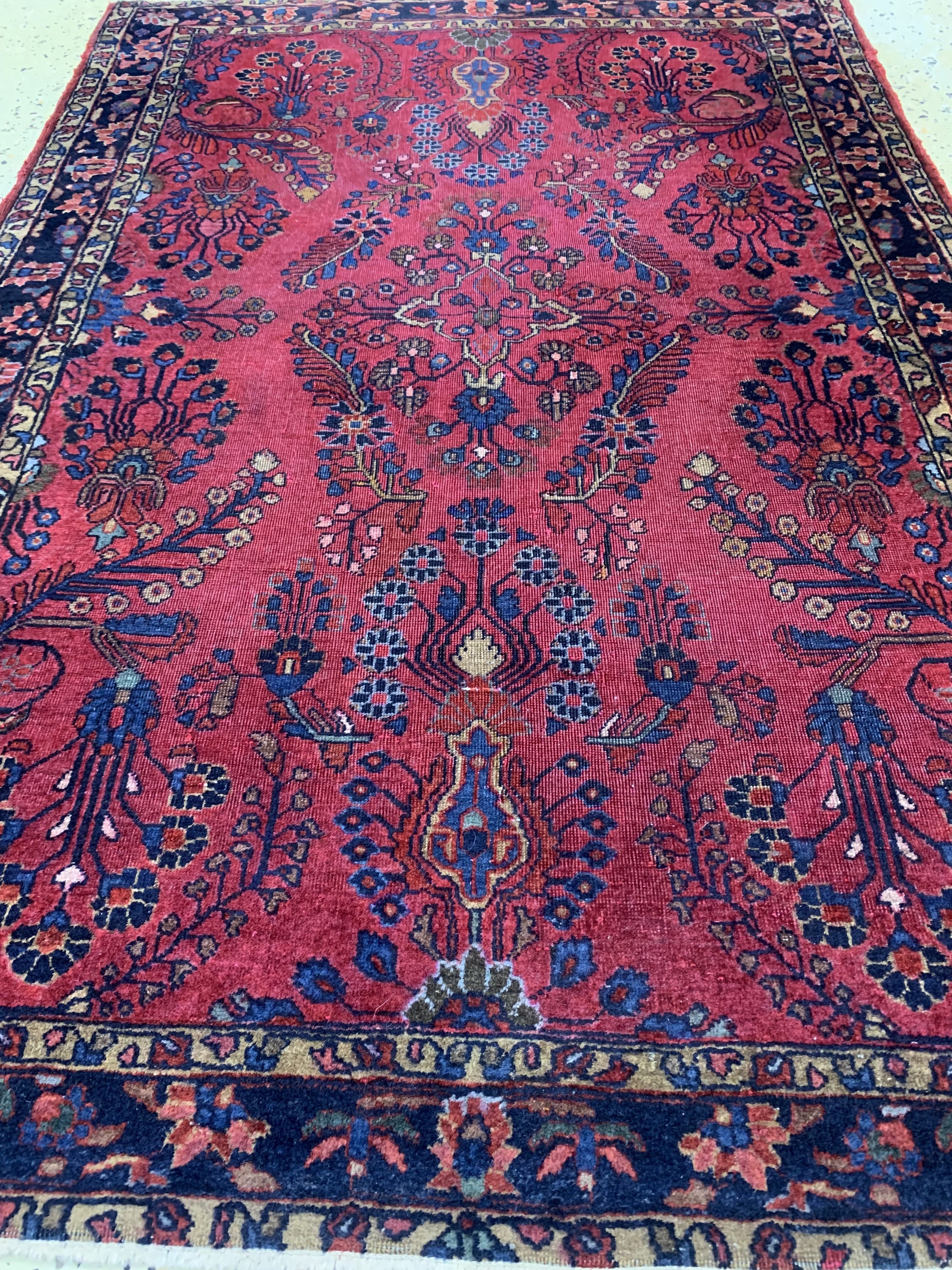 Detail b: Lilian, Persien, um 1910, Wolle auf Baumwolle, ca. 143 x 100 cm, EHZ: 4, verkürzt