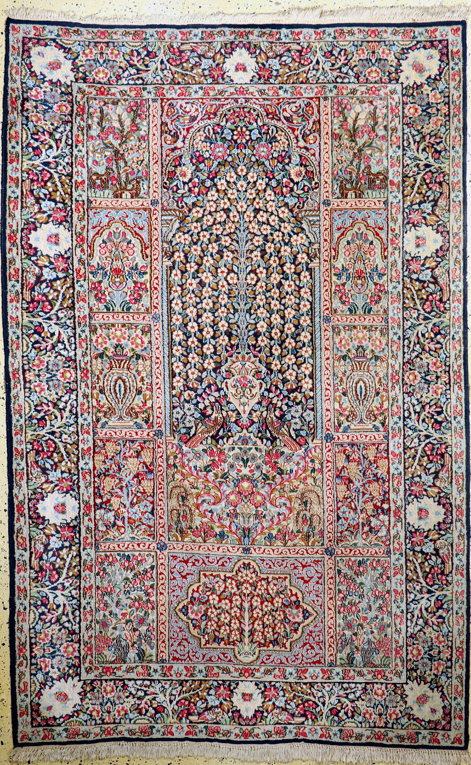 Kerman, Persien, um 1940, Wolle auf Baumwolle, ca. 234 x 150 cm, EHZ: 2