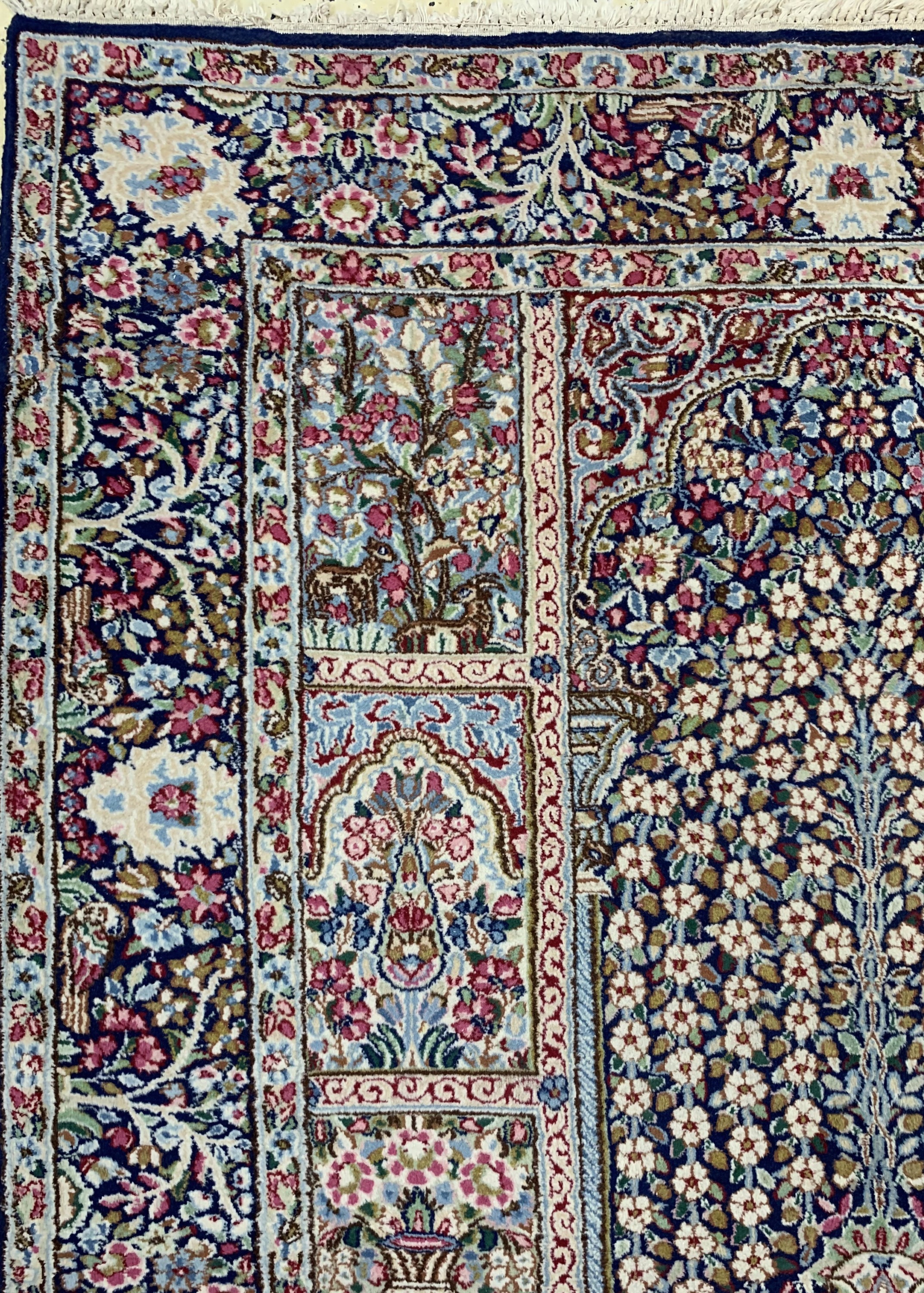 Detail c: Kerman, Persien, um 1940, Wolle auf Baumwolle, ca. 234 x 150 cm, EHZ: 2