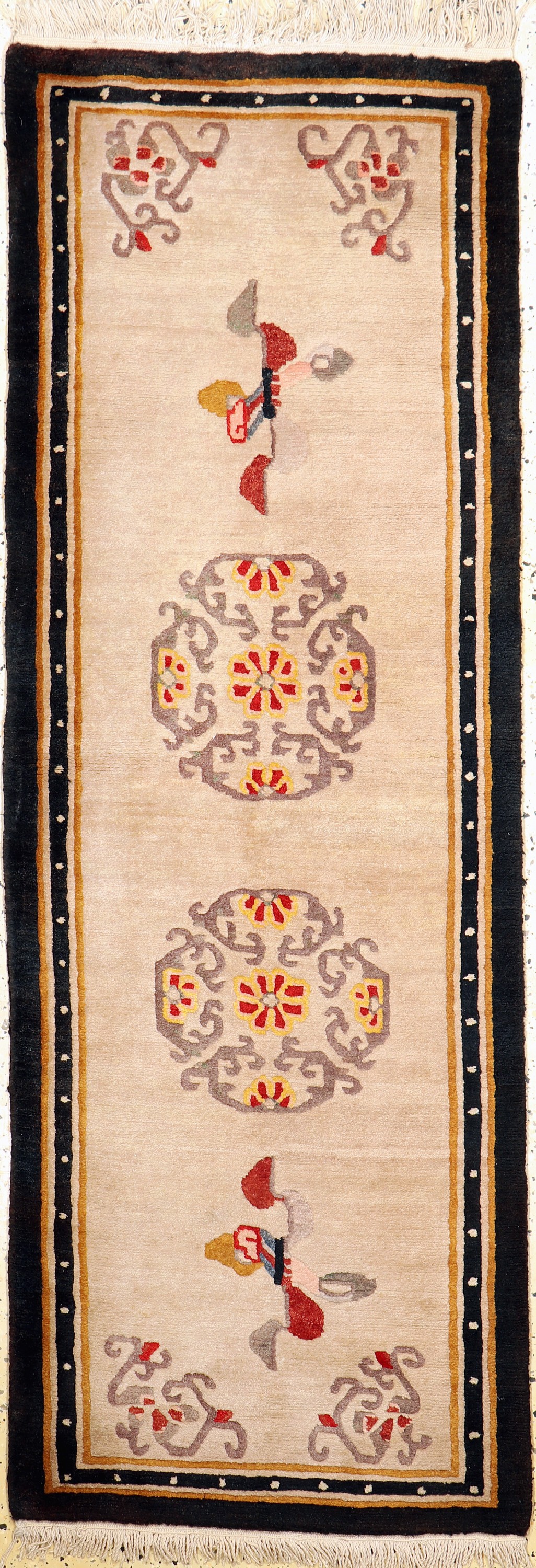 Tibet, Nepal, ca. 60 Jahre, Wolle auf Baumwolle, ca. 203 x 73 cm, EHZ: 2