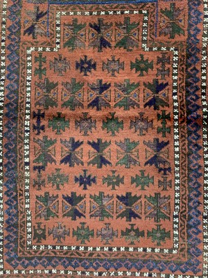 26754417a - 2 lots Baloch, Persia, approx. 50 years, wool on wool, approx. 140 x 90 cm, condition: 2. Rugs, Carpets & Flatweaves