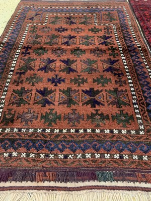 26754417b - 2 lots Baloch, Persia, approx. 50 years, wool on wool, approx. 140 x 90 cm, condition: 2. Rugs, Carpets & Flatweaves