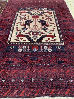 26754417e - 2 lots Baloch, Persia, approx. 50 years, wool on wool, approx. 140 x 90 cm, condition: 2. Rugs, Carpets & Flatweaves