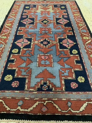 26754421b - Tetex, Europe, approx. 60 years, wool on cotton, approx. 150 x 90 cm, condition: 2. Rugs, Carpets & Flatweaves
