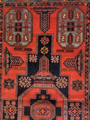 26754426a - Kazak, Caucasus, around 1940, wool on wool, approx. 228 x 134 cm, condition: 2. Rugs, Carpets & Flatweaves