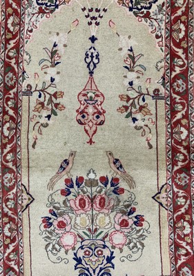 26754427c - 3 lots Poshti, China/India, approx. 50 years, wool on cotton, approx. 126 x 66 cm, condition: 2. Rugs, Carpets & Flatweaves