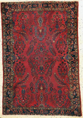 Image 26754428 - Lilian, Persia, around 1910, wool on cotton, approx. 143 x 100 cm, condition: 4, shortened. Rugs, Carpets & Flatweaves