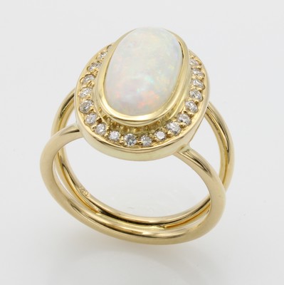 Image 26754441 - Ring mit Opal und Brillanten