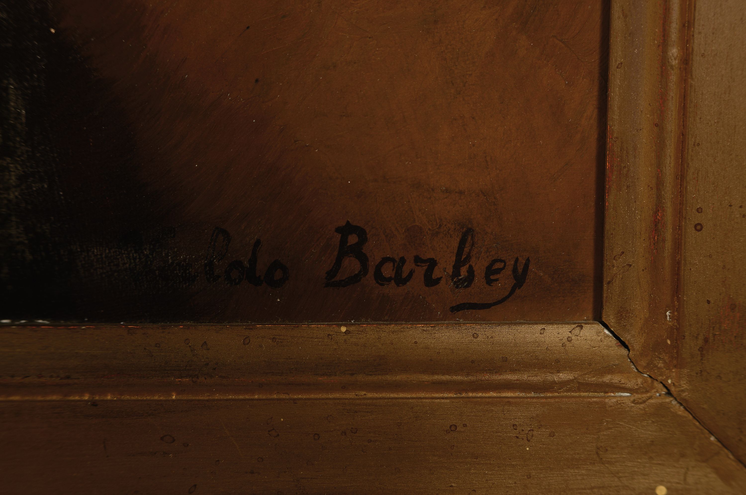 Detail a: Louis Valdo-Barbey, 1883-1965, Stillleben mit Küchenutensilien, Öl/Lwd, re. u. sign., rückseitig Ausst.-Aufkleber von 1924, ca. 73x99cm, R. ca. ...