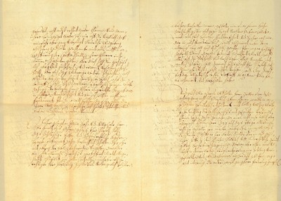 Image 26755834 - 4 handwritten letters from Elector Maximilian Emanuel (1662-1726), ink on paper, one one- page, one two-page and four-page, all under glass, frame
