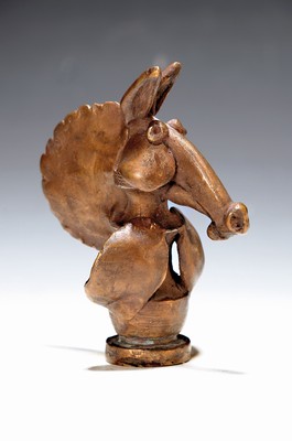 Image 26755849 - Gernot Rumpf, born 1941 Kaiserslautern, horse head, bronze sculpture, number. 18/25, H. approx. 12.5cm