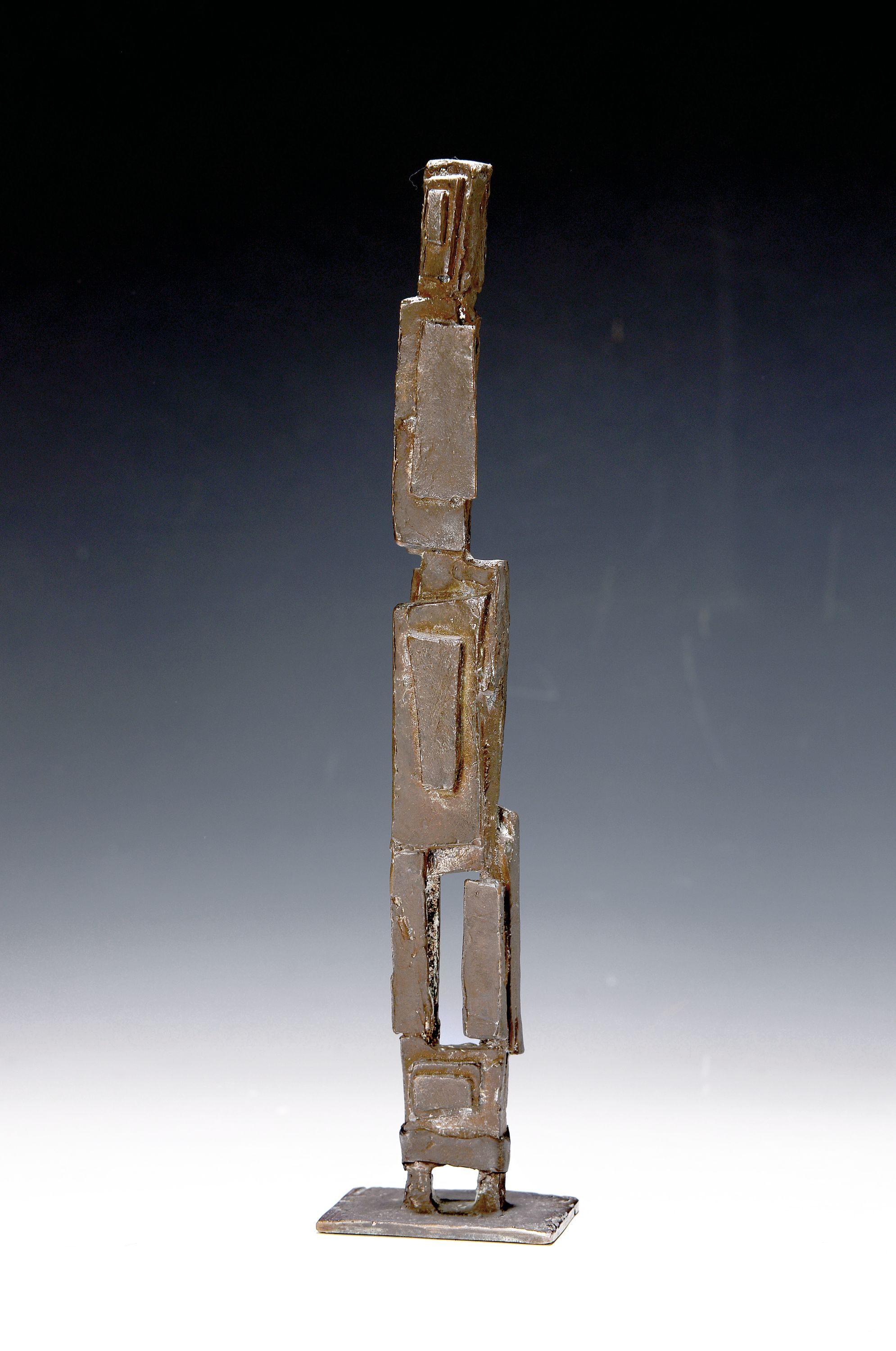 Seff Weidl, 1915 Eger-1972 Inning, Studium an der Akademie München, "abstrakte Stele", Bronze, signiert u. nummeriert Ed. IV/X, H. 29cm, ...