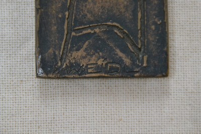 26756584d - Seff Weidl, 1915 Eger-1972 Inning, studied at the Munich Academy, two relief pictures, bronze, "relief head", approx. 22x11 cm, "the lonely one", Ed. 3/10, 17x6cm