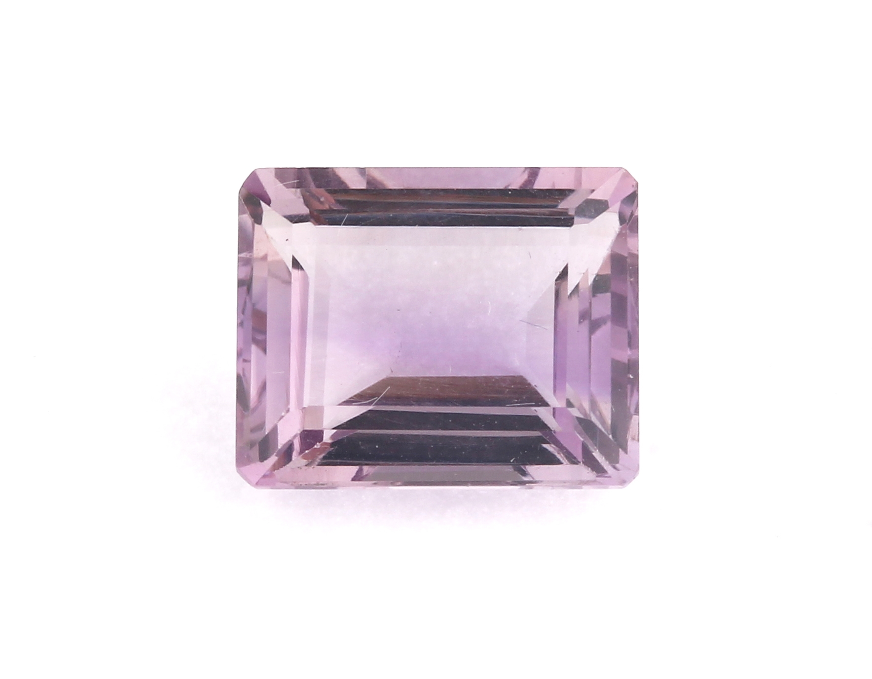 Loser Amethyst im facett. Treppenschliff ca. 9.10 ct, ca. 14 x 11 x 7 mm