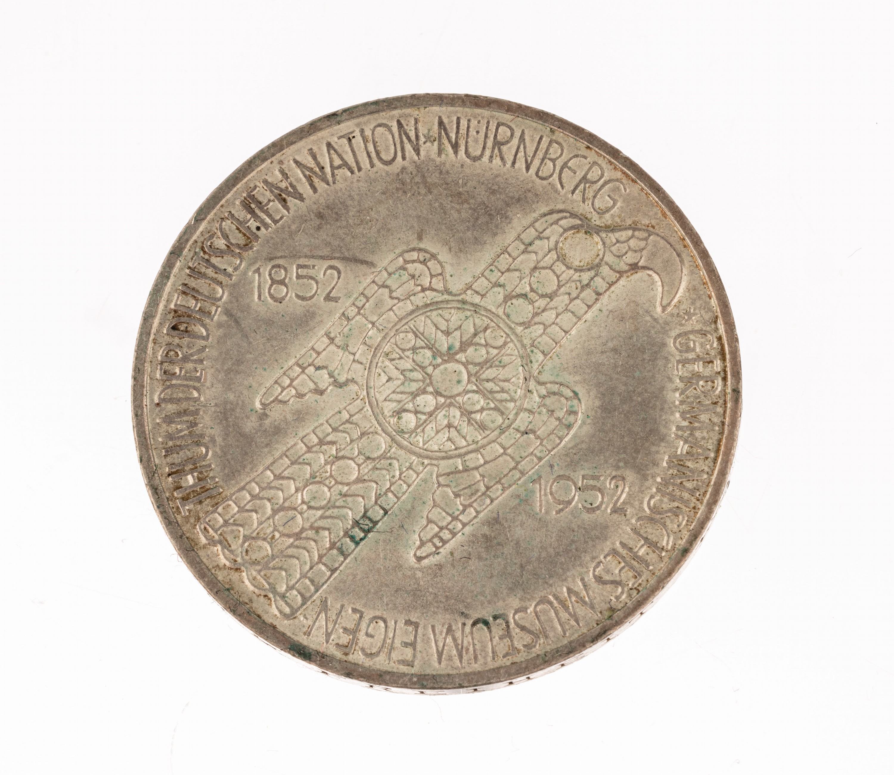 Silbermünze 5 Mark, Germanisches Museum 1952