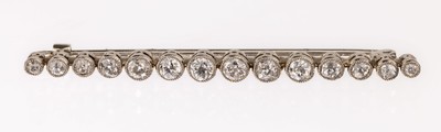 Image 26757826 - Platinum diamond-brooch, approx. 1900s