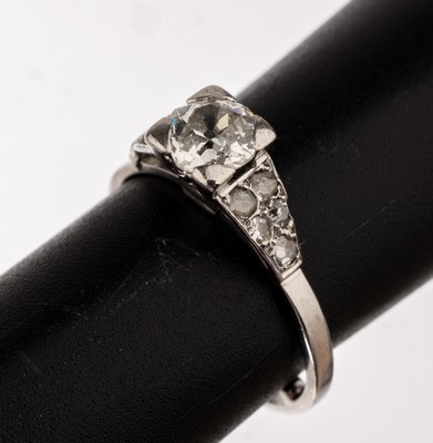 Image 26757908 - Platin Diamant-Ring, um 1920