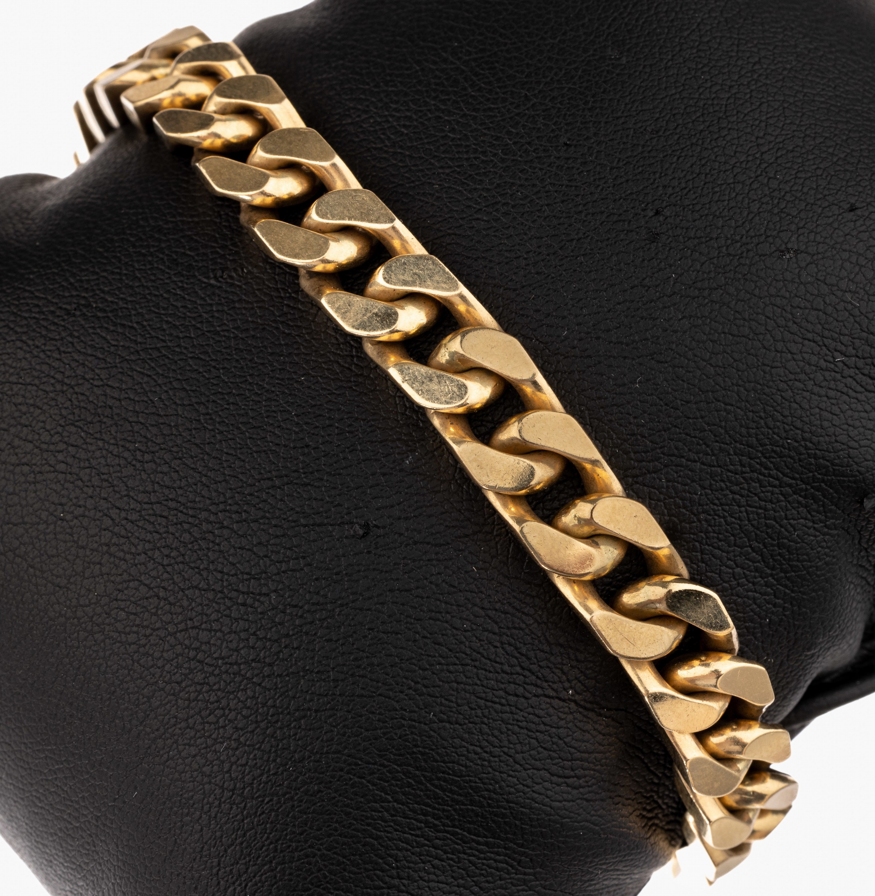 14 kt Gold Armband, GG 585/000, L. ca. 19 cm, Kastenschloss mit 2 Sicherheitsachten, ca.52.9 g