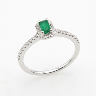 Image 26759853 - Ring mit Smaragd und Brillanten