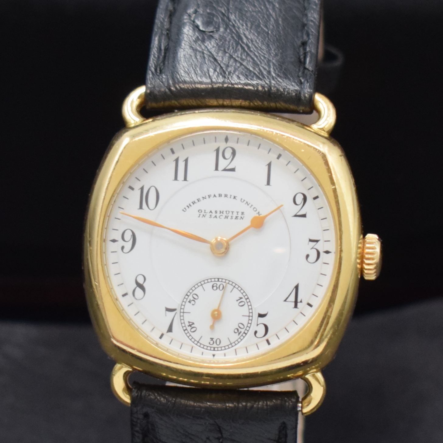 Detail a: UHRENFABRIKATION UNION GLASHÜTTE auf 50 Stück limitierte Herrenarmbanduhr Johannes Dürrstein in RoseG 750/000, Deutschland verk. lt. beil. ...