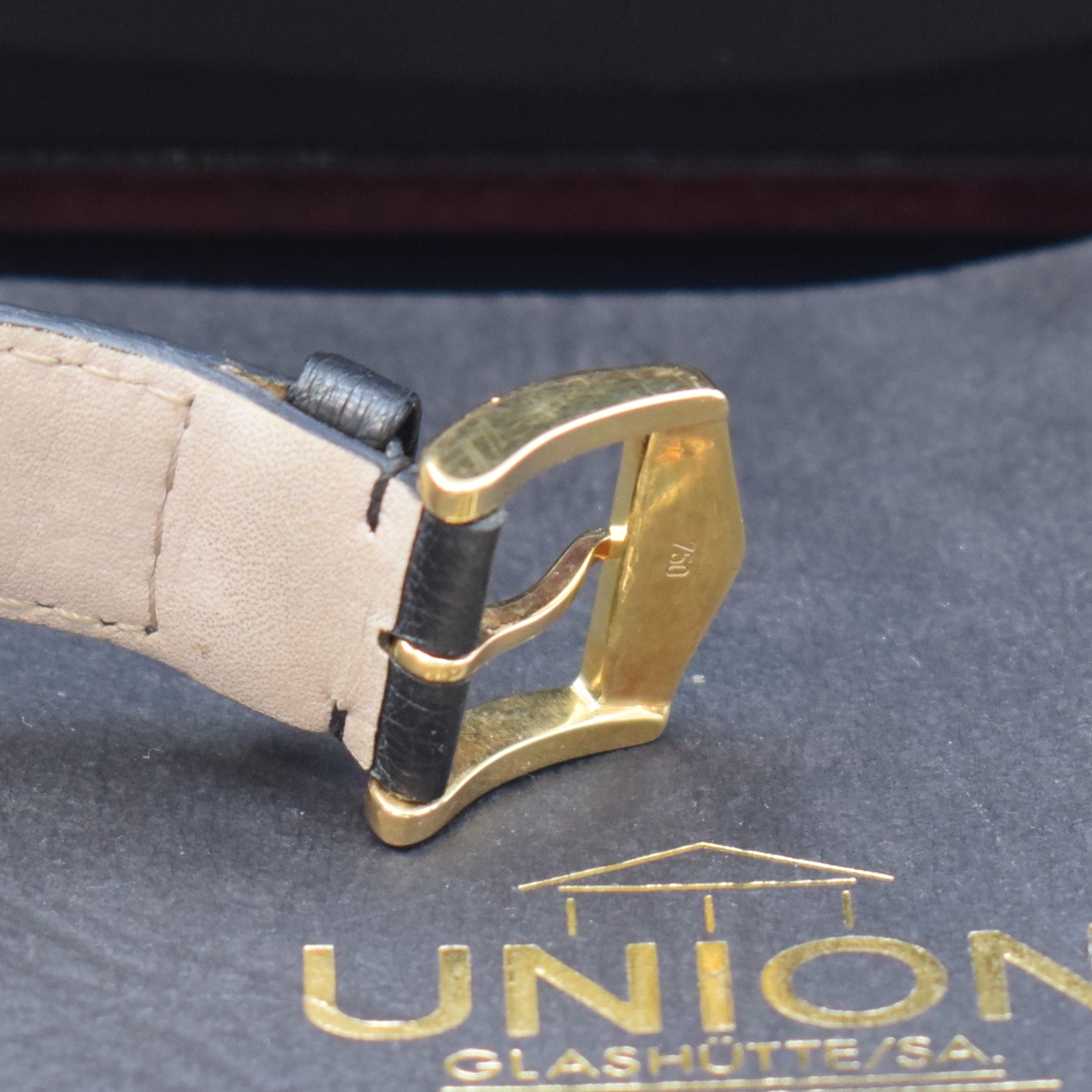 Detail c: UHRENFABRIKATION UNION GLASHÜTTE auf 50 Stück limitierte Herrenarmbanduhr Johannes Dürrstein in RoseG 750/000, Deutschland verk. lt. beil. ...