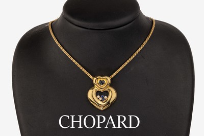 Image 26760720 - 18 kt gold CHOPARD brilliant-sapphire-pendant