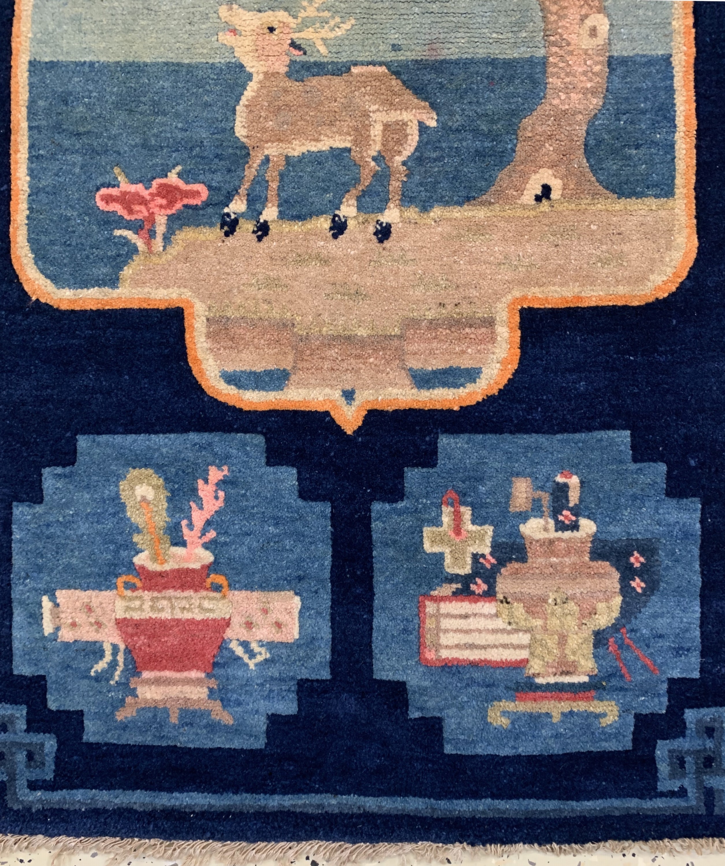 Detail a: Pao Tow antik, China, um 1900, Wolle auf Baumwolle, ca. 123 x 66 cm, EHZ: 2