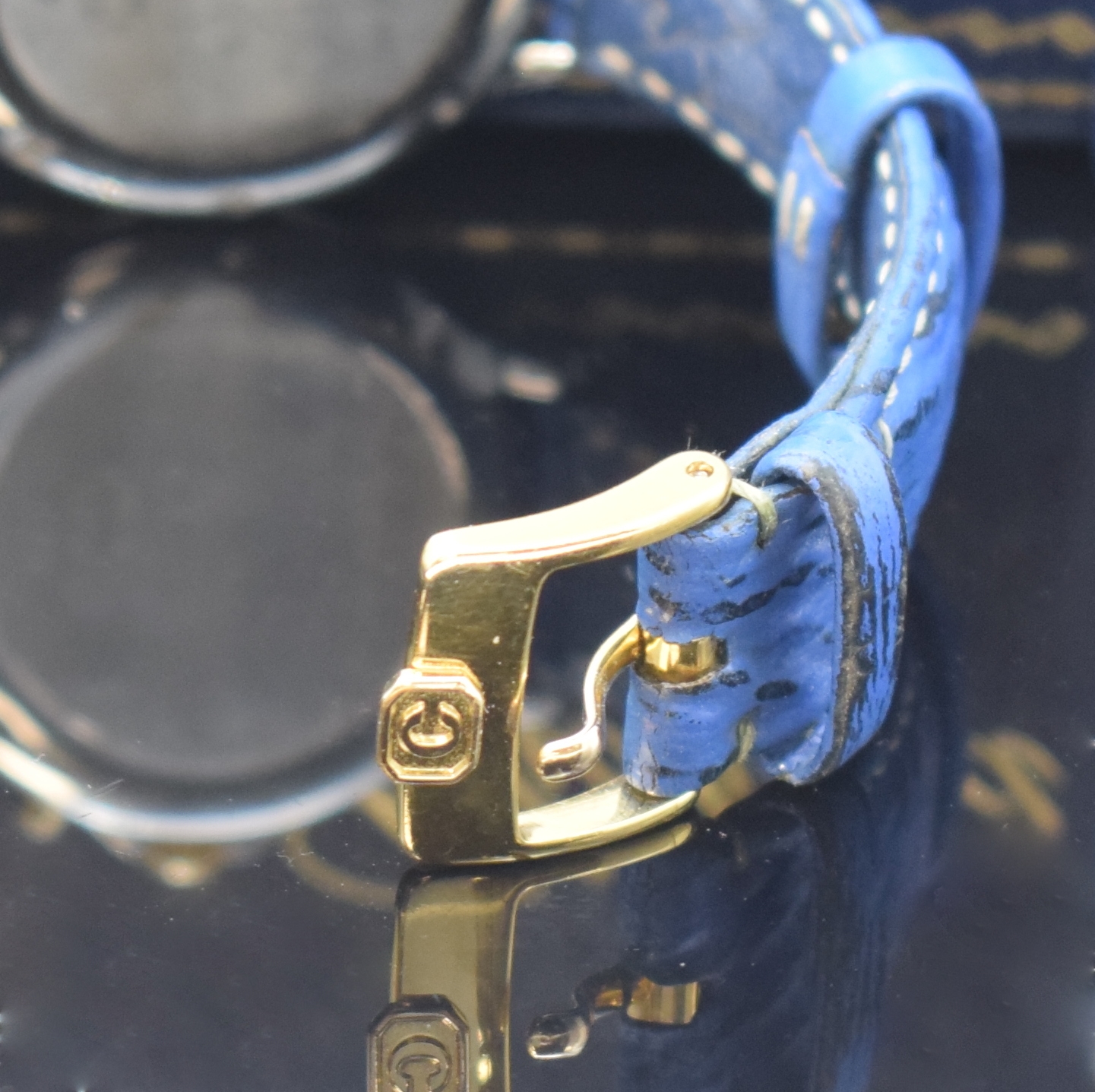Detail b: CHOPARD Mille Miglia Damenarmbanduhr mit Chronograph in Stahl/Gold Referenz 8163 und 13/8199, Schweiz verk. lt. beil. Garantie 09/2023, quarz, neutr. ...