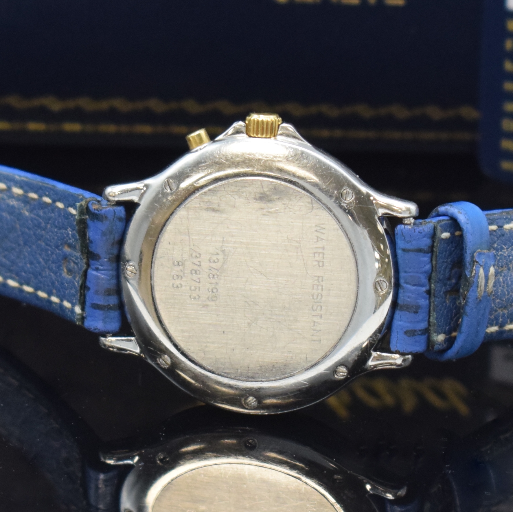 Detail d: CHOPARD Mille Miglia Damenarmbanduhr mit Chronograph in Stahl/Gold Referenz 8163 und 13/8199, Schweiz verk. lt. beil. Garantie 09/2023, quarz, neutr. ...