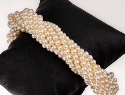 Image 26761243 - Pearl-bracelet with 14 kt gold clasp