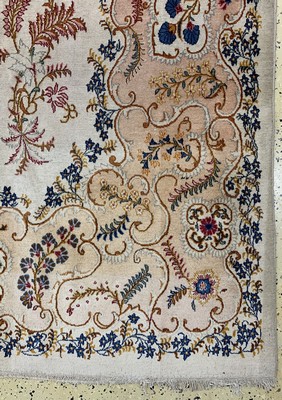 26761257a - Kashan old, Persia, around 1950, wool on cotton, approx. 403 x 270 cm, condition: 3. Rugs, Carpets & Flatweaves