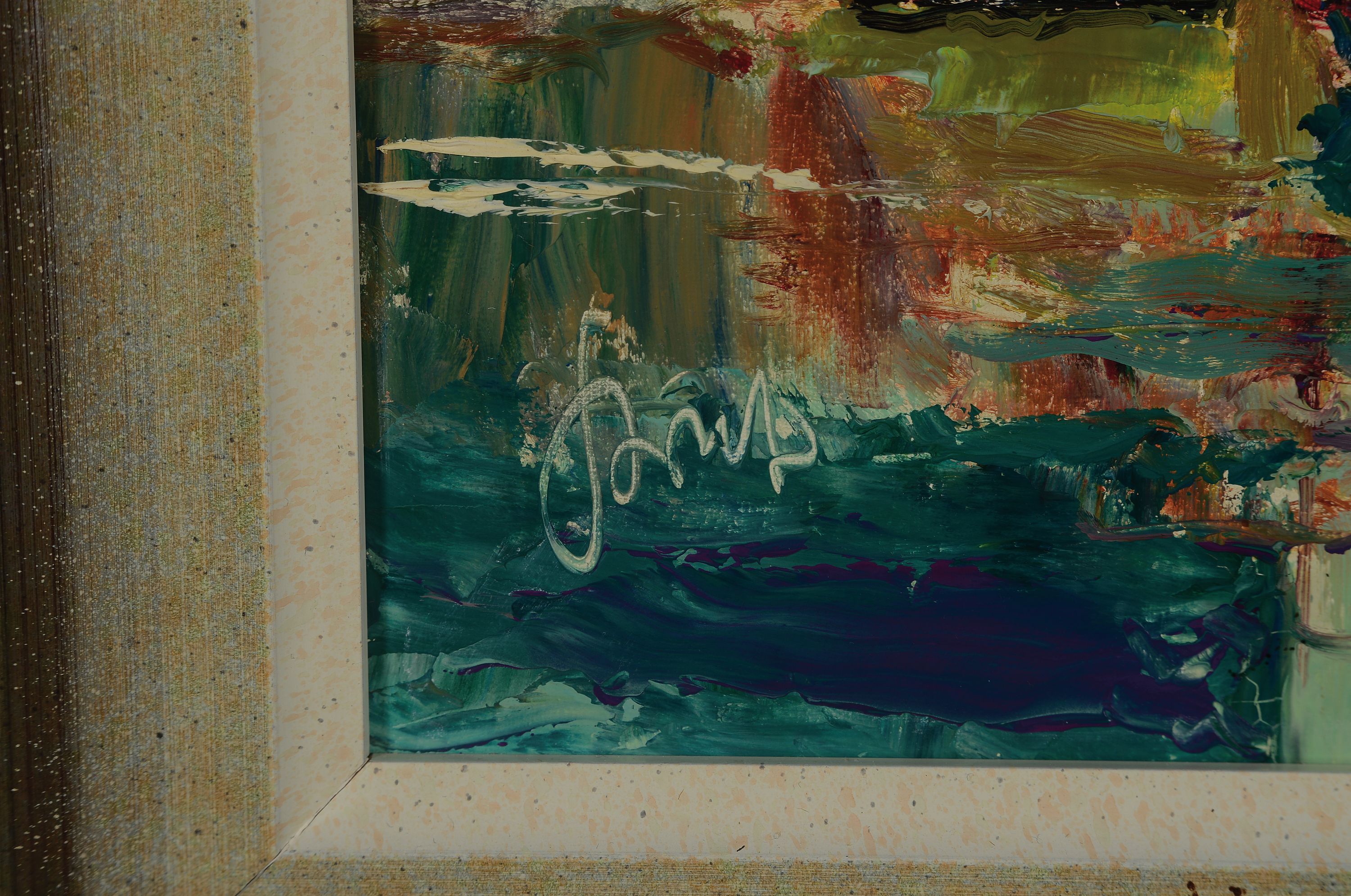 Detail a: Karl Graf, 1902-1986 Speyer, Laveno, Lombardei, Lago Maggiore, so rückseitig betitelt, Blick von der Seeseite, Öl/Lwd, links unten sign., ca. ...