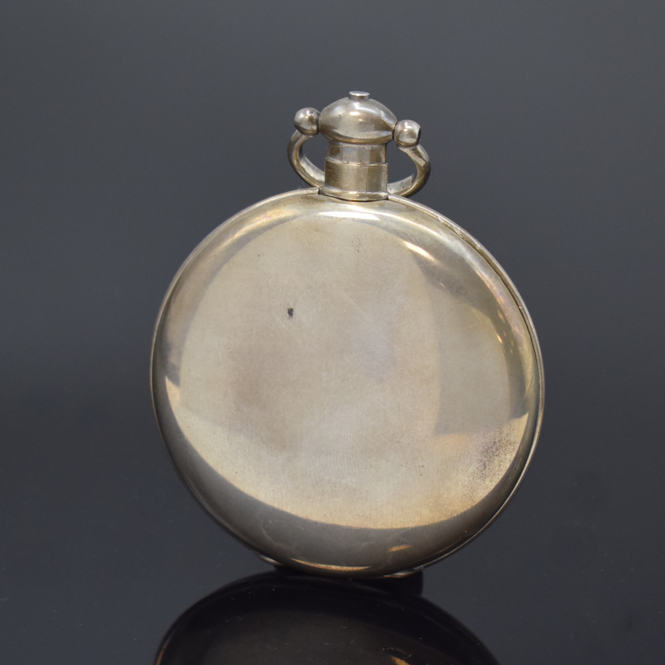Detail a: BOVET, FLEURIER offene Taschenuhr mit Duplexhemmung, Schweiz um 1850, Schlüssel- aufzug, glattes offenes Geh. dell., Rückdeckel zu öffnen über ...