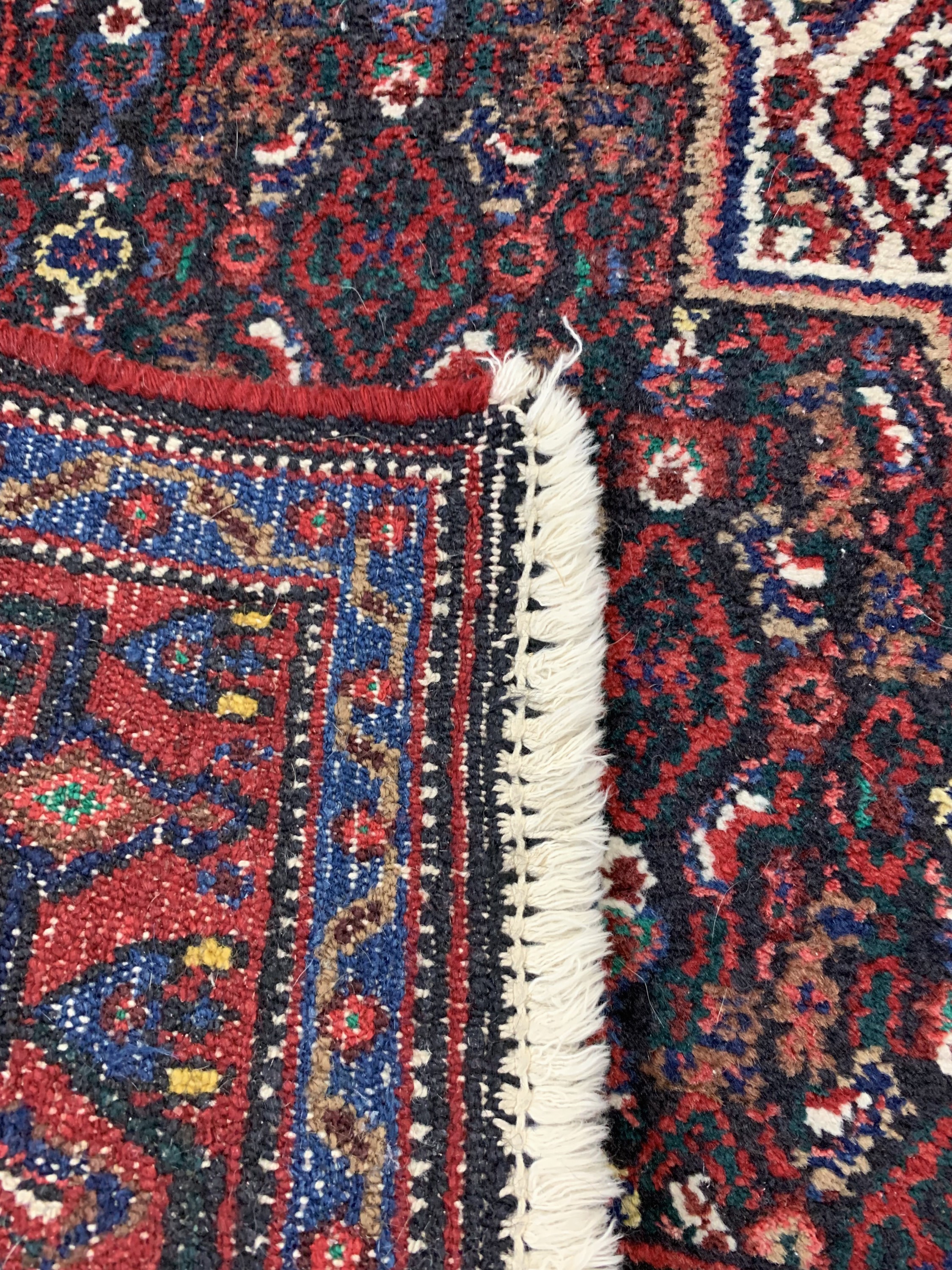 Detail c: 1 paar Senneh alt, Persien, um 1960, Wolle auf Baumwolle, ca. 166 x 135 cm, EHZ: 2