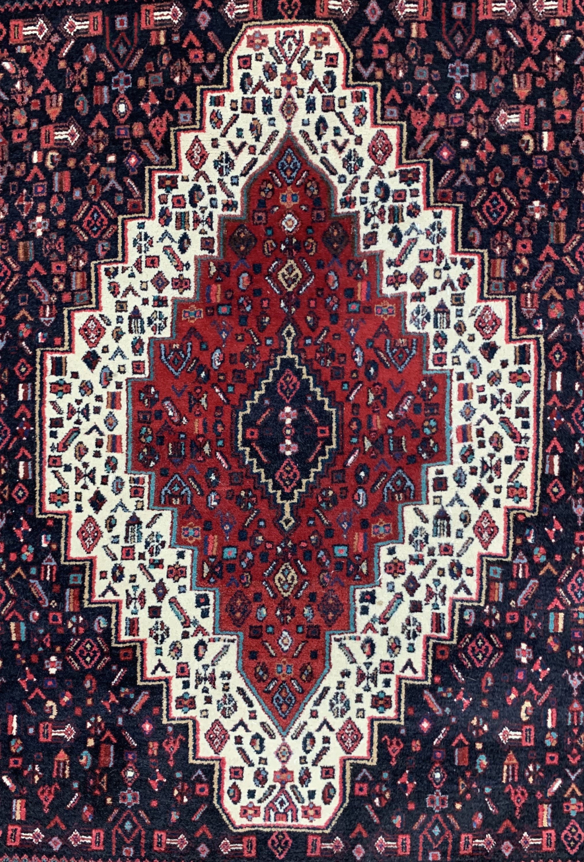 Detail d: 1 paar Senneh alt, Persien, um 1960, Wolle auf Baumwolle, ca. 166 x 135 cm, EHZ: 2