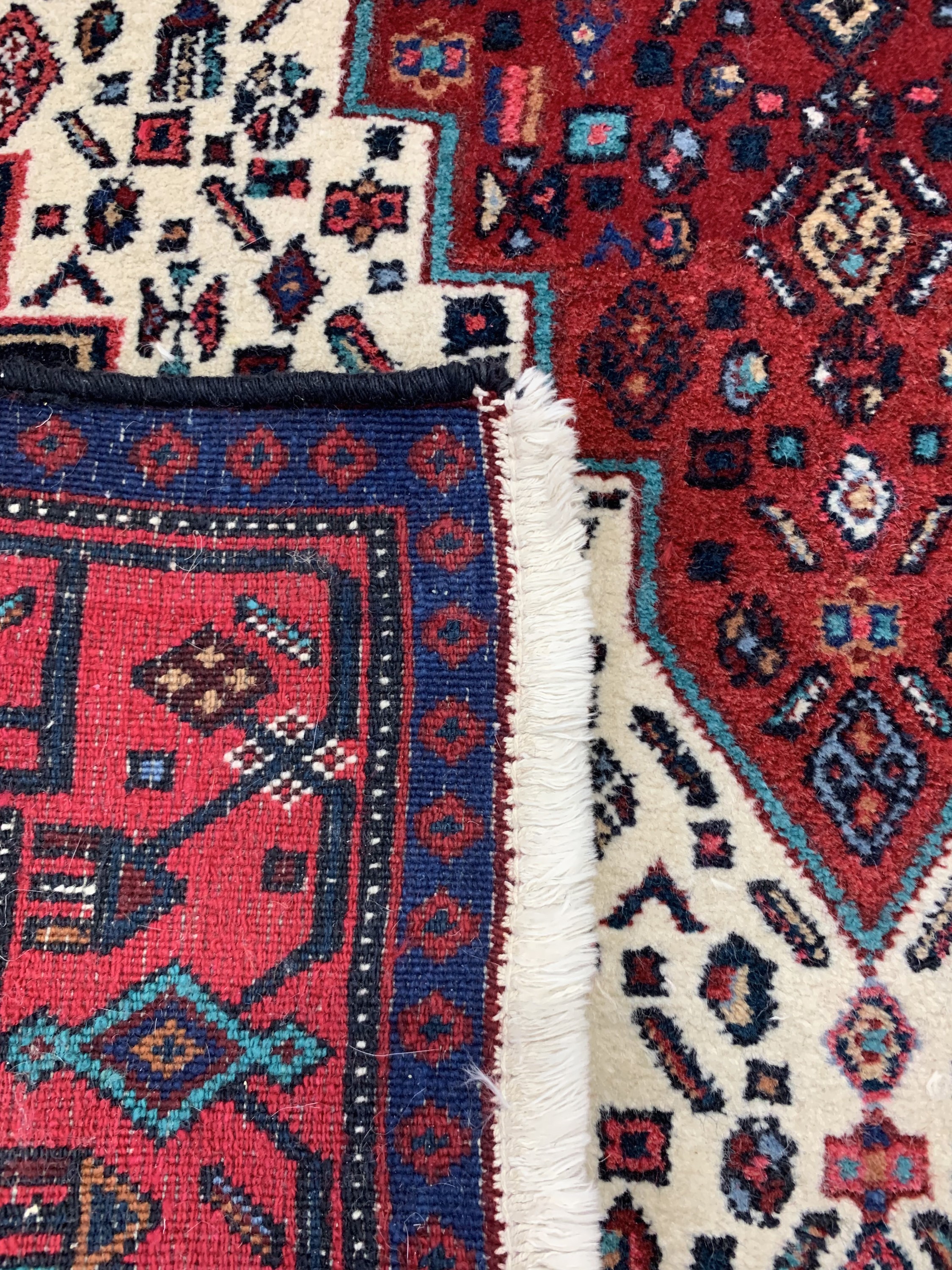 Detail f: 1 paar Senneh alt, Persien, um 1960, Wolle auf Baumwolle, ca. 166 x 135 cm, EHZ: 2
