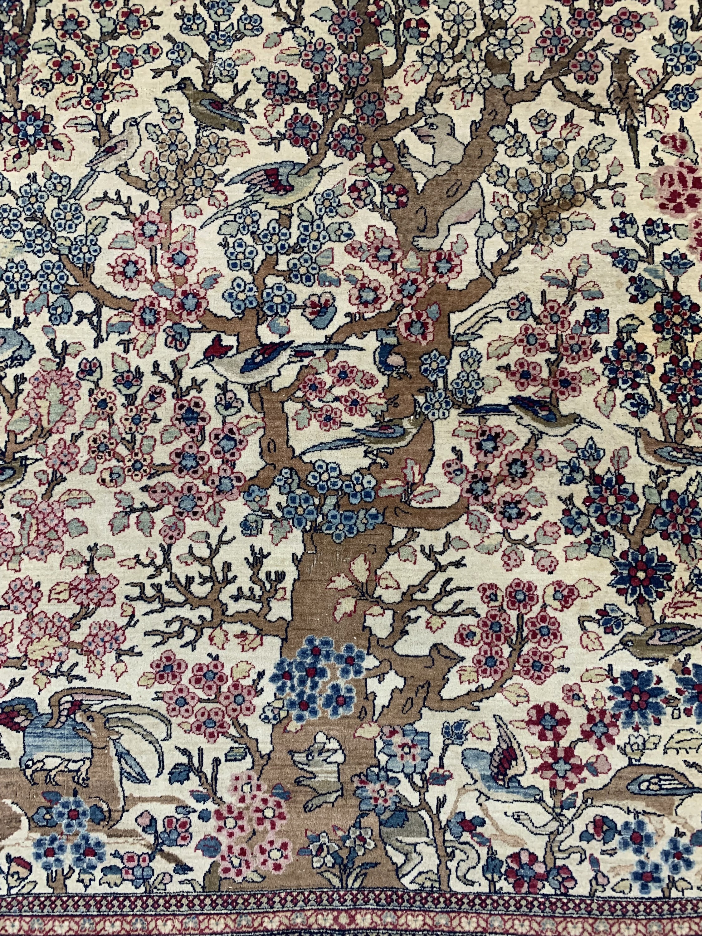 Detail b: Esfahan"Ahmad"antik, Persien, um 1900, Wolle auf Baumwolle, ca. 210 x 138 cm, EHZ: 3-4