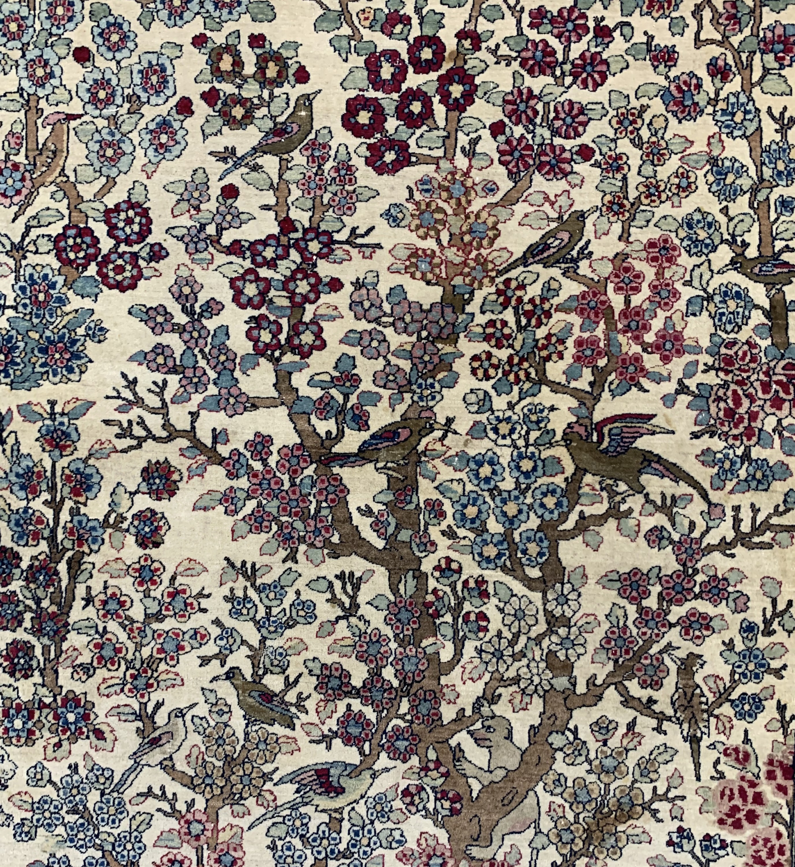 Detail c: Esfahan"Ahmad"antik, Persien, um 1900, Wolle auf Baumwolle, ca. 210 x 138 cm, EHZ: 3-4
