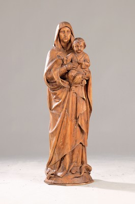 Image Image carving/figure of a saint, Nazarene, 2nd half of the 19th century, Mother of God ...